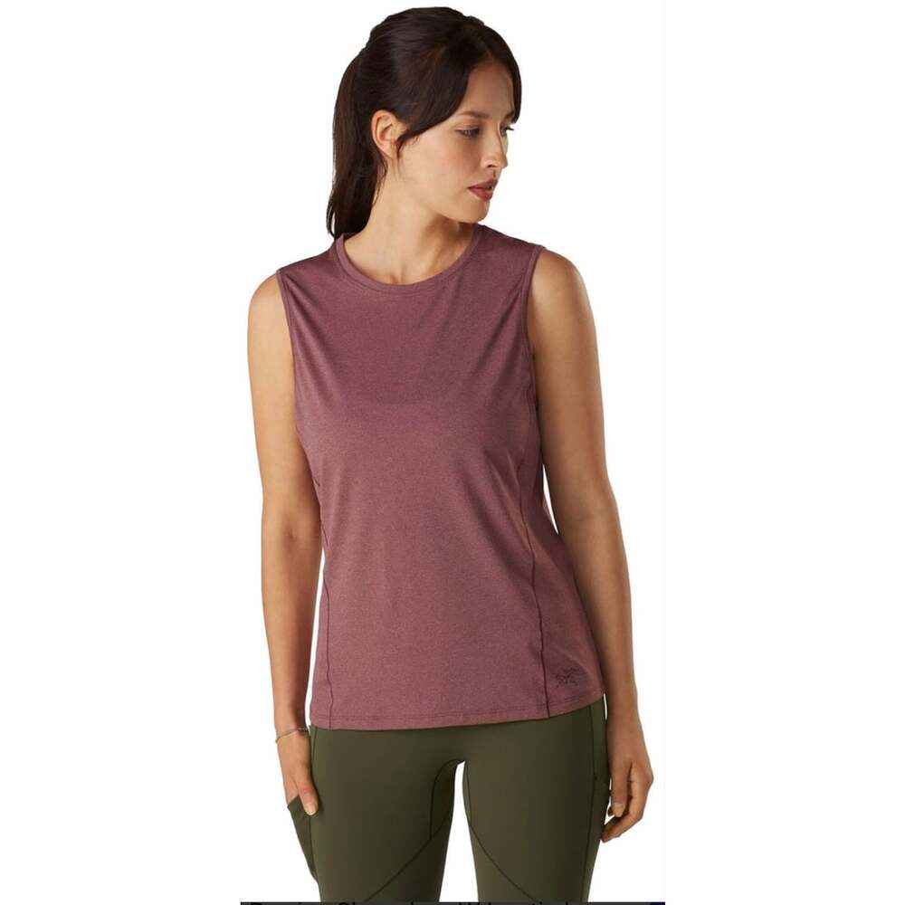 Arc’teryx Remige Sleeveless Top Women’s M Mauve Pink Red Athletic Hiking Tank